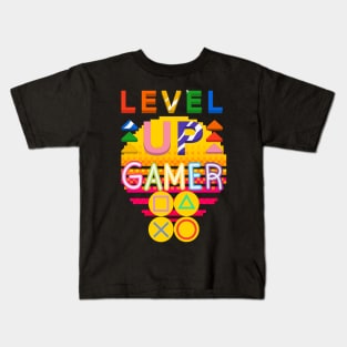 level up gamer Kids T-Shirt